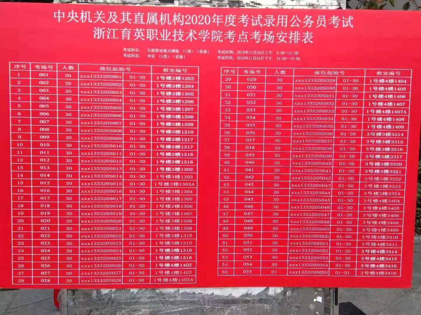 公务员考试地点(省考考点一般在哪儿)