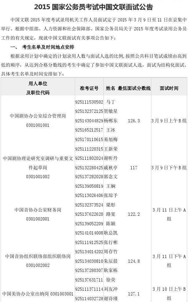 包含2015年国家公务员考试的词条