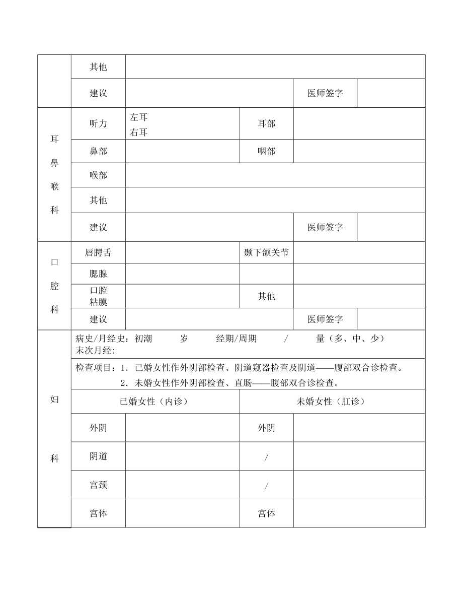 公务员体检表(公务员体检妇科被刷)