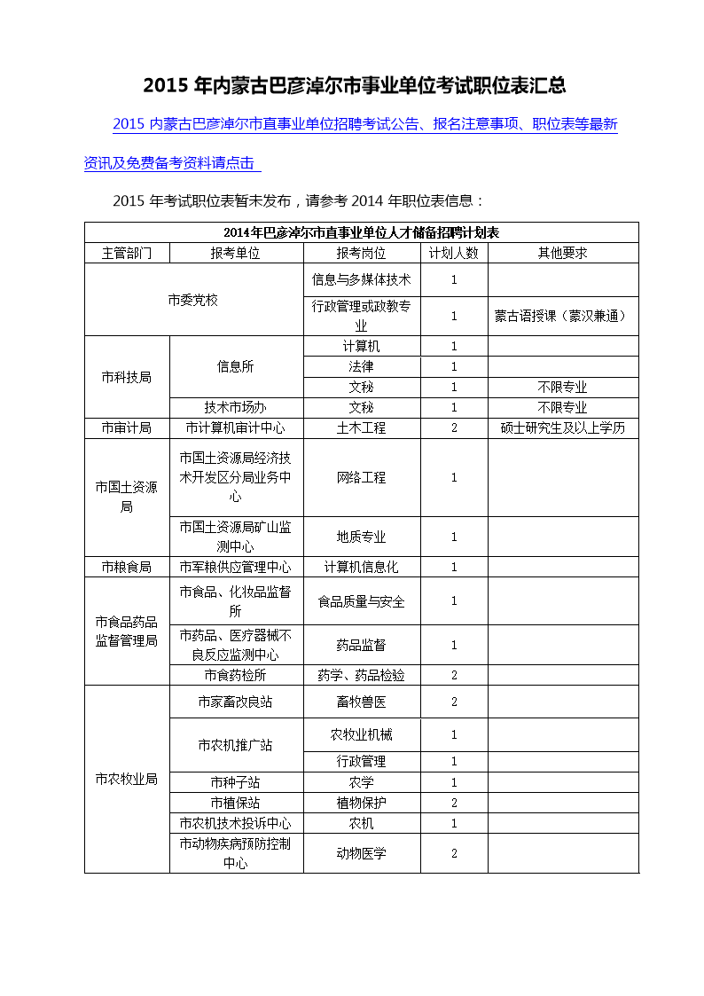 包含2015神木事业单位考试的词条